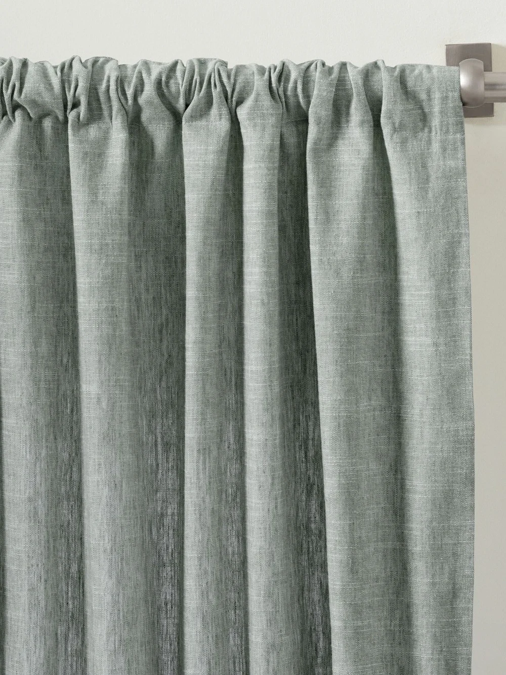 Pottery Barn Emery Linen Curtains 100X120, 2 panels, mineral blue